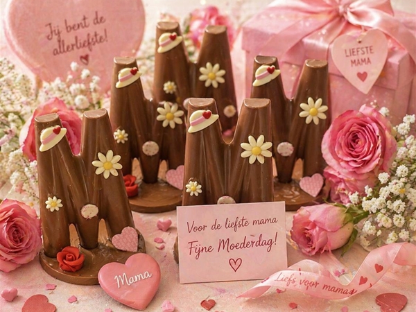Moederdag M chocolade
